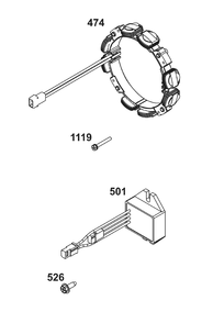 Alternator Group Diagram and Parts List for 385447-0078-B5 200000 - 399999 Briggs and Stratton Engine